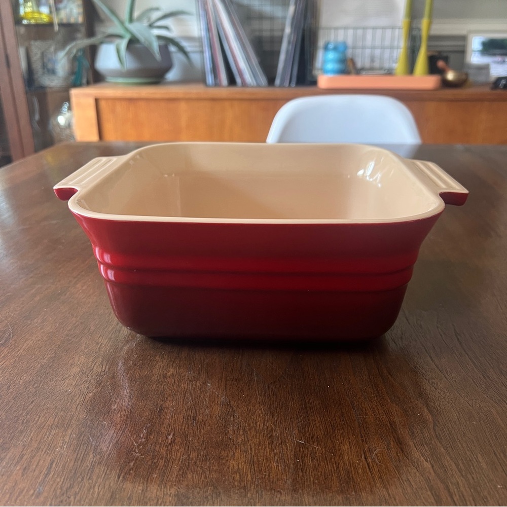 Le Creuset White 9” Square Stoneware Casserole Baking Dish 9" x 9" x 4"